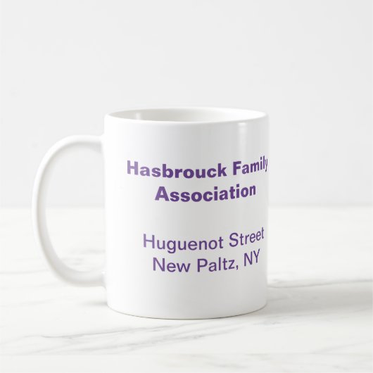 Familienwappen-Tasse Kaffeetasse (Links)