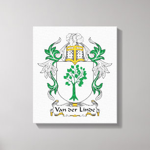 Familienwappen Vans Der Linde Leinwanddruck