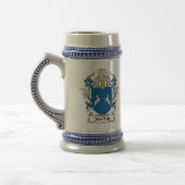 Familienwappen Vans Dyk Bierglas (Links)