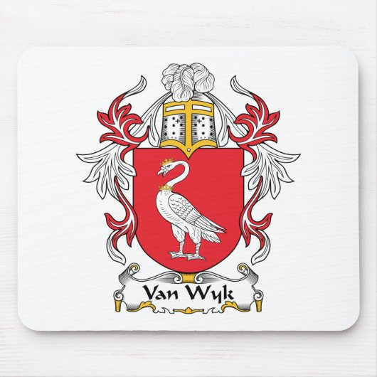 Familienwappen Vans Wyk Mousepad (Vorne)