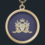 Familienwappen Vergoldete Kette<br><div class="desc">Das Familienwappen Gold Plated Necklace ist vollständig anpassbar und einzigartig für jeden Anlass zu tragen. Entworfen von Norman.R.</div>