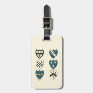 Familienwappen verschiedener englischer Häuser Gepäckanhänger