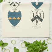 Familienwappen verschiedener englischer Häuser Geschirrtuch (Gefaltet)