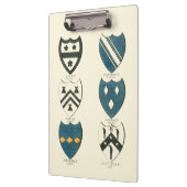 Familienwappen verschiedener englischer Häuser Klemmbrett (Links)