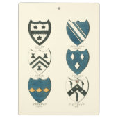 Familienwappen verschiedener englischer Häuser Klemmbrett (Rückseite)