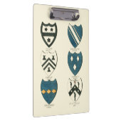 Familienwappen verschiedener englischer Häuser Klemmbrett (Rechts)