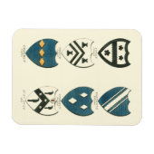 Familienwappen verschiedener englischer Häuser Magnet (Horizontal)