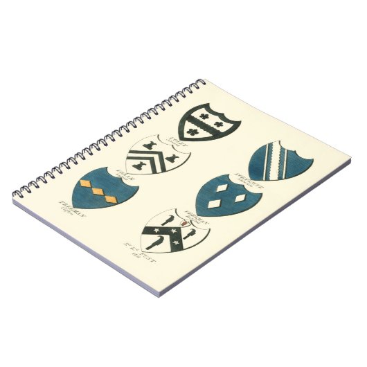 Familienwappen verschiedener englischer Häuser Notizblock (Linke Seite)