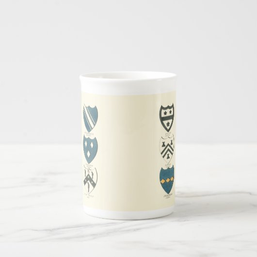 Familienwappen verschiedener englischer Häuser Porzellantasse (Vorderseite)