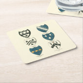 Familienwappen verschiedener englischer Häuser Rechteckiger Pappuntersetzer (angewinkelt)