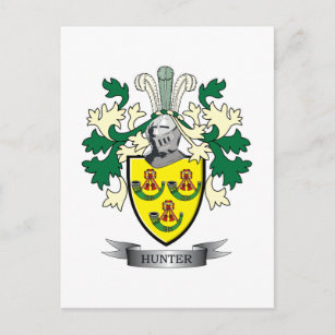 Familienwappen-Wappen der Jäger Postkarte