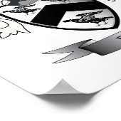 Familienwappen-Wappen Poster (Ecke)