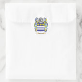 Familienwappen (Wappen) Runder Aufkleber (Tasche)