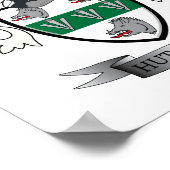 Familienwappen-Wappen von Hutchison Poster (Ecke)