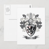 Familienwappen-Wappenschild Postkarte (Vorne/Hinten)