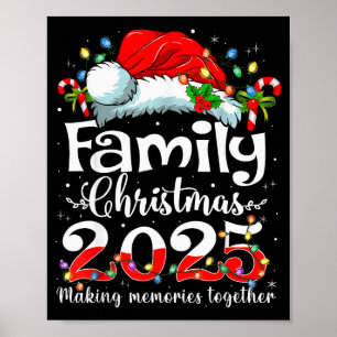 Familienweihnachten 2025 passendes Squad Santa Elf Poster