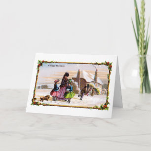 Familienweihnachten Feiertagskarte