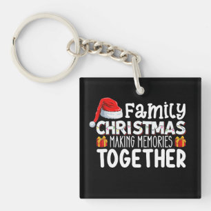 Familienweihnachten schafft Erinnerungen zusammen  Schlüsselanhänger