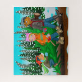 Familienweihnachtsbaum Puzzle (Vertikal)