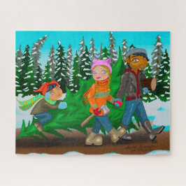 Familienweihnachtsbaum Puzzle
