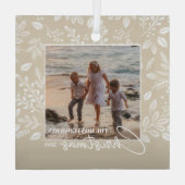 Familienweihnachtsfest Foto Elfenbeinküste Ornament Aus Glas (Rückseite)