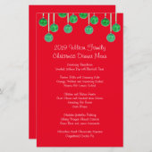 Familienweihnachtsmenü (Vorne/Hinten)