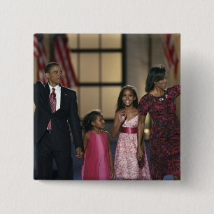 Familienwelle Barak Obama am gestern Abend von Button