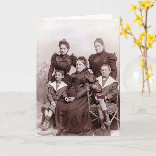 Familienwerte Karte (Gelbe Blume)