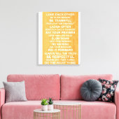 Familienwerte Leinwanddruck (Insitu (Wohnzimmer))