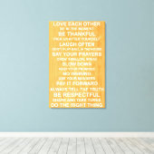 Familienwerte Leinwanddruck (Insitu (Holzboden))