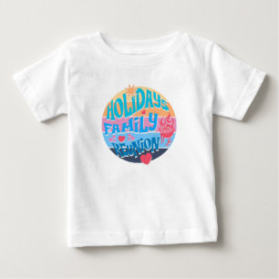 Familienwiedervereinigung Sommer BBQ Retro-Sonnenu Baby T-shirt