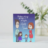 Familienwohnungskarte Feiertagskarte (Stehend Vorderseite)