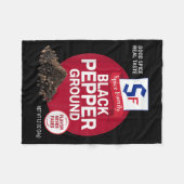 Familienzähler der Black Pepper Ground Sce Group Fleecedecke (Vorderseite (Horizontal))
