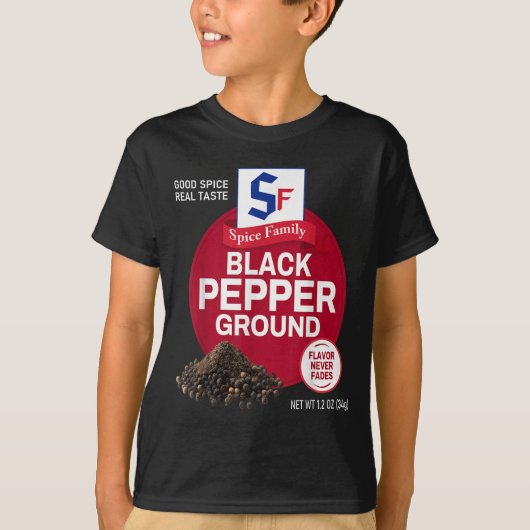 Familienzähler der Black Pepper Ground Sce Group T-Shirt (Vorderseite)