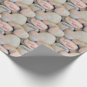 Familienzeichen auf Felsen Geschenkpapier (Ecke)