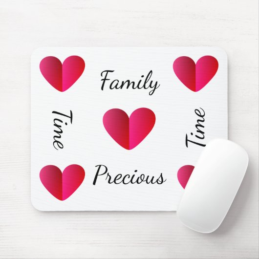 Familienzeit, Wertvolle Zeit Mousepad (Mit Mouse)