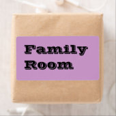 Familienzimmer, die Labels in einem hellen Lavende (Insitu)
