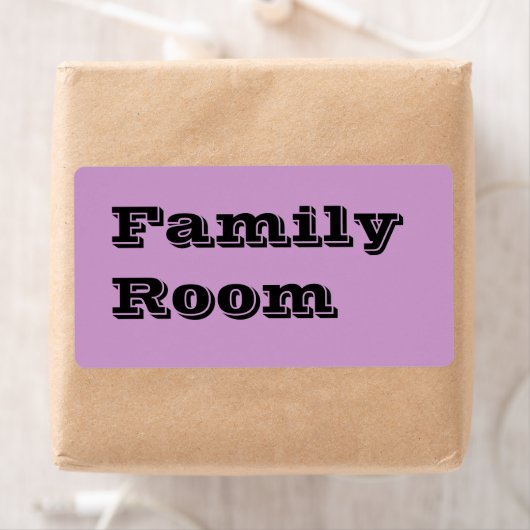 Familienzimmer, die Labels in einem hellen Lavende (Insitu)