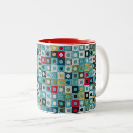 Familienzimmer Squircleghan 11 oz Zwei-Tone-Tasse Zweifarbige Tasse (VorderseiteRechts)