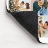 Familienzitat-Fotocollage Grün Mousepad (Ecke)