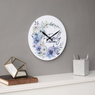 Familienzitat-Kranz Große Wanduhr