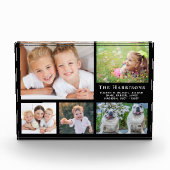 Familienzollage Black Fotoblock (Vorderseite)