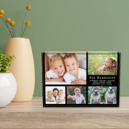 Familienzollage Black Fotoblock