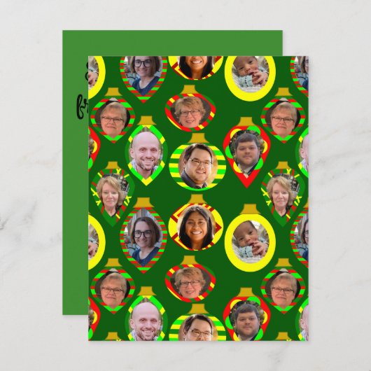 Familienzollage Feiertagskarte (Vorne/Hinten)