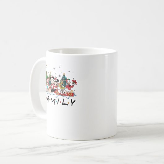 Familienzweig und Freundschafts-Weihnachten Kaffeetasse (Vorderseite Links)