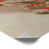 Famille Rose vase with a mille fleurs Poster (Ecke)