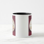 Famille Rosenplatte verziert Tasse (Zentrum)