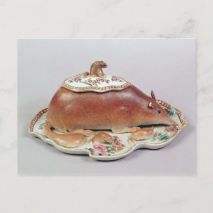 Famille Rosensoßetureen und -abdeckung modelliert Postkarte