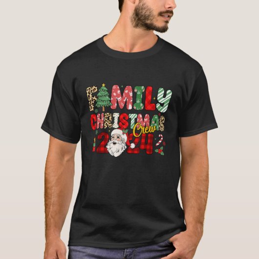 Family 2024 Christmas Matching Outfits Team Santa T-Shirt (Vorderseite)