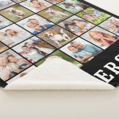 Family 25 Photo Collage Personalized Name Black Sherpadecke (3/4)